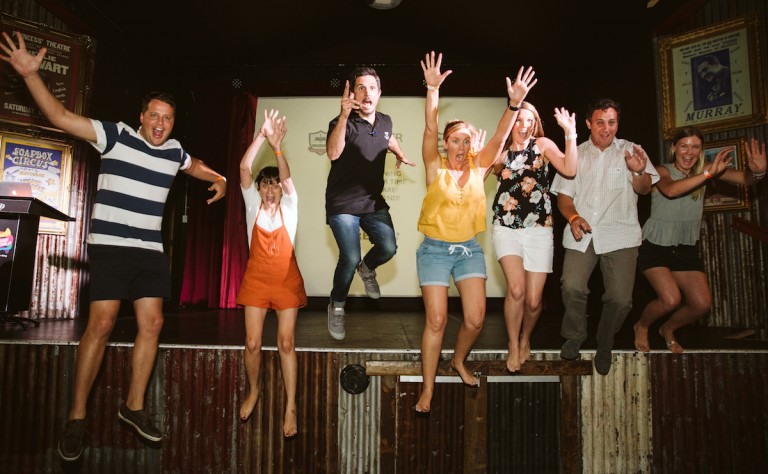 jump from stage
