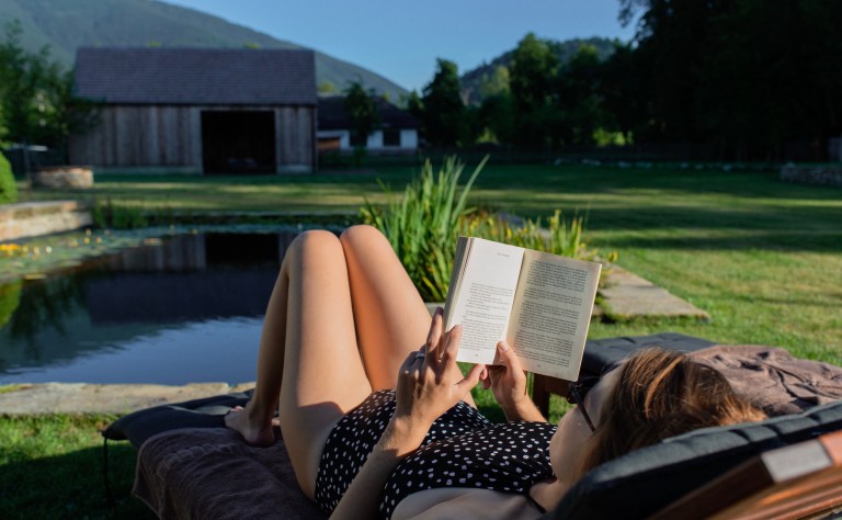 reading book